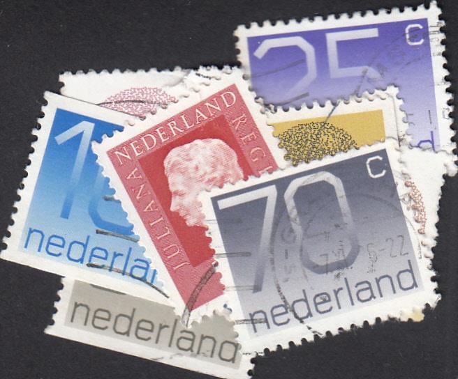 Dutch stamps - Large & small stamps - 10 Stamps