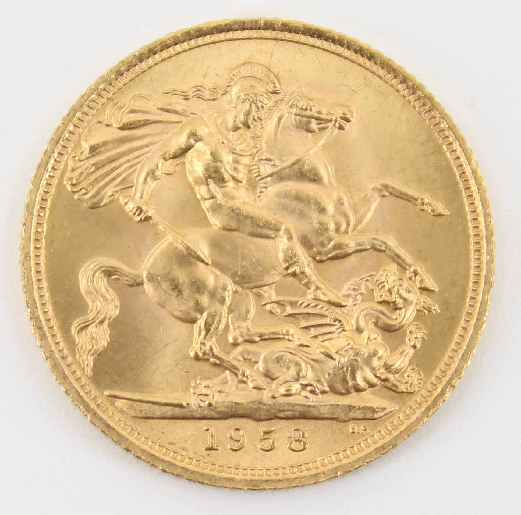 1958 Queen Elizabeth II Sovereign