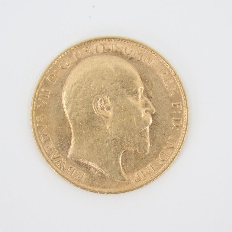 1910 Edward VII Half Sovereign St. George Dragon