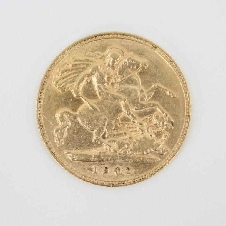 1902 Edward VII Half Sovereign St. George Dragon