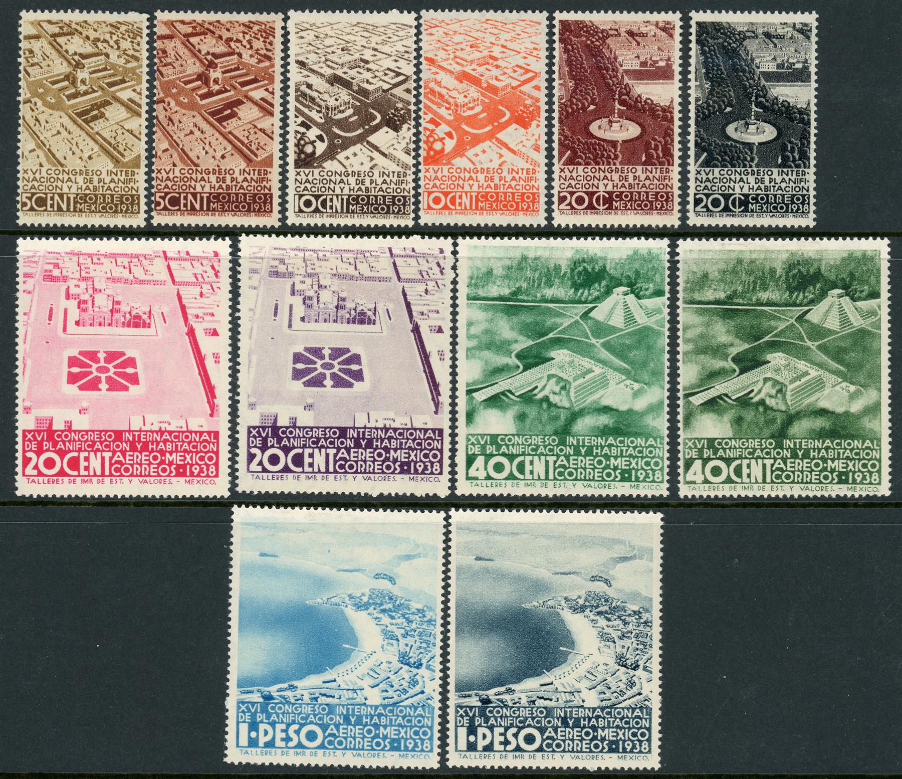 Mexico 1938 SG.610-621 M/M