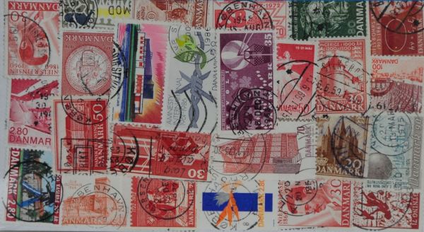 Denmark 25 Stamps (Large format) (L81)