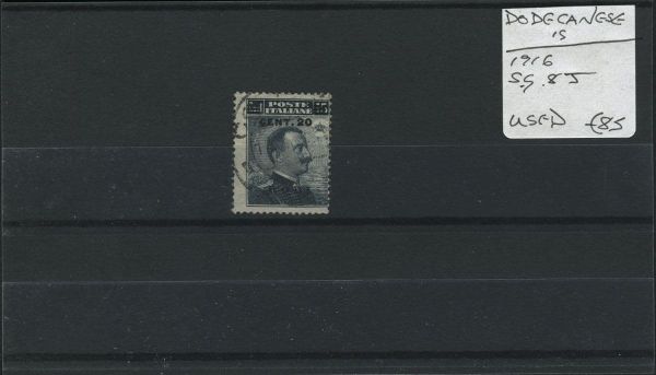 Dodecanese Is. 1916 SG.8J Used