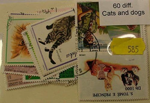 Dogs & Cats 60 Stamps (585)