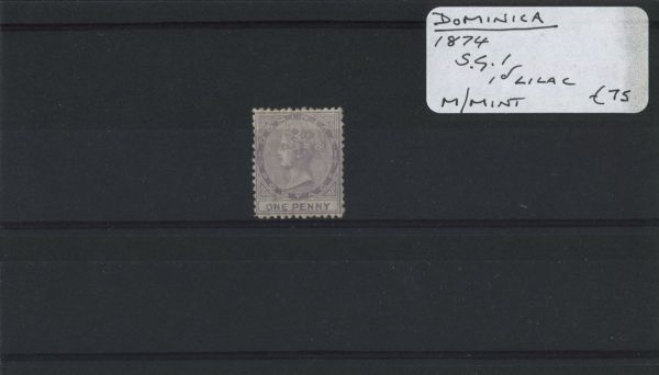 Dominica 1874 SG.1 M/M