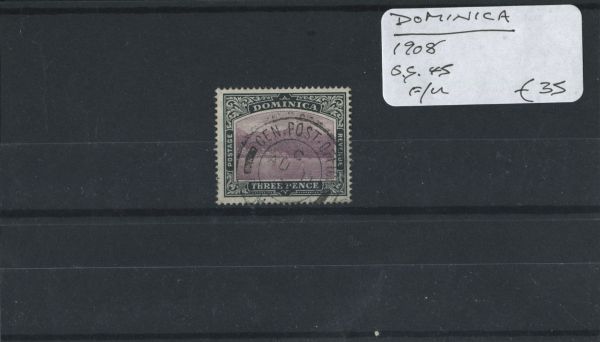 Dominica 1908 SG.45 F/U