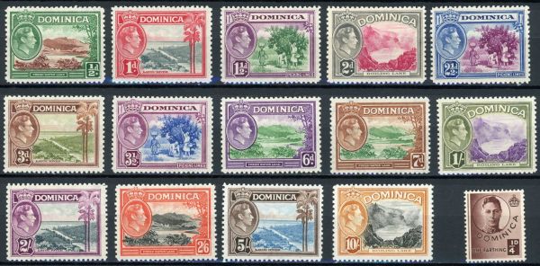 Dominica 1938-1947 SG.99-109 M/M