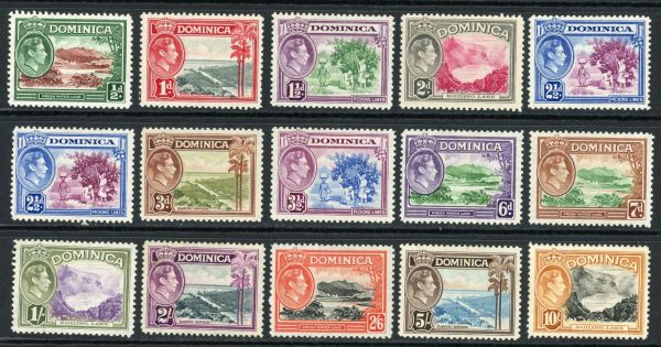 Dominica 1938-47 SG.99-108a M/M