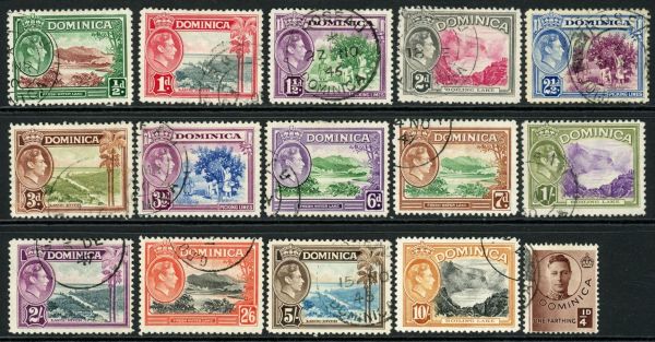 Dominica 1938-47 SG.99-109 F/U