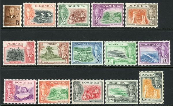 Dominica 1951 SG.120-134 M/M