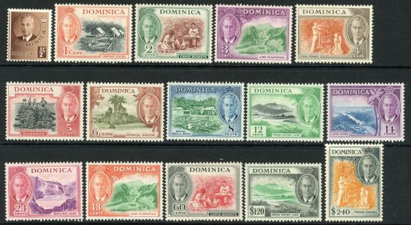 Dominica 1951 SG.120-134 M/M