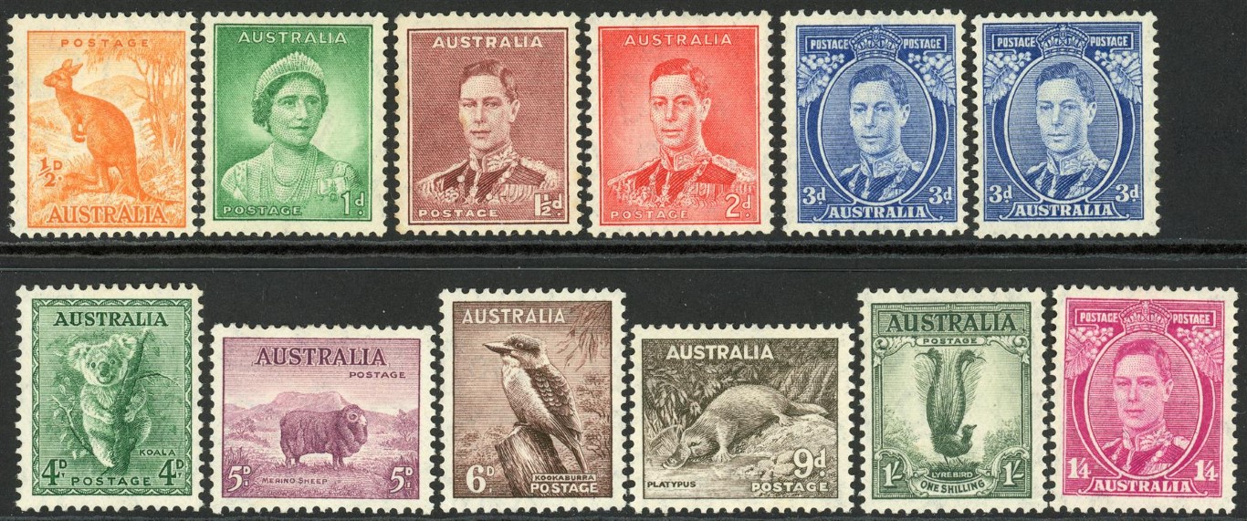 Australia 1937-49 SG.164-178 M/M