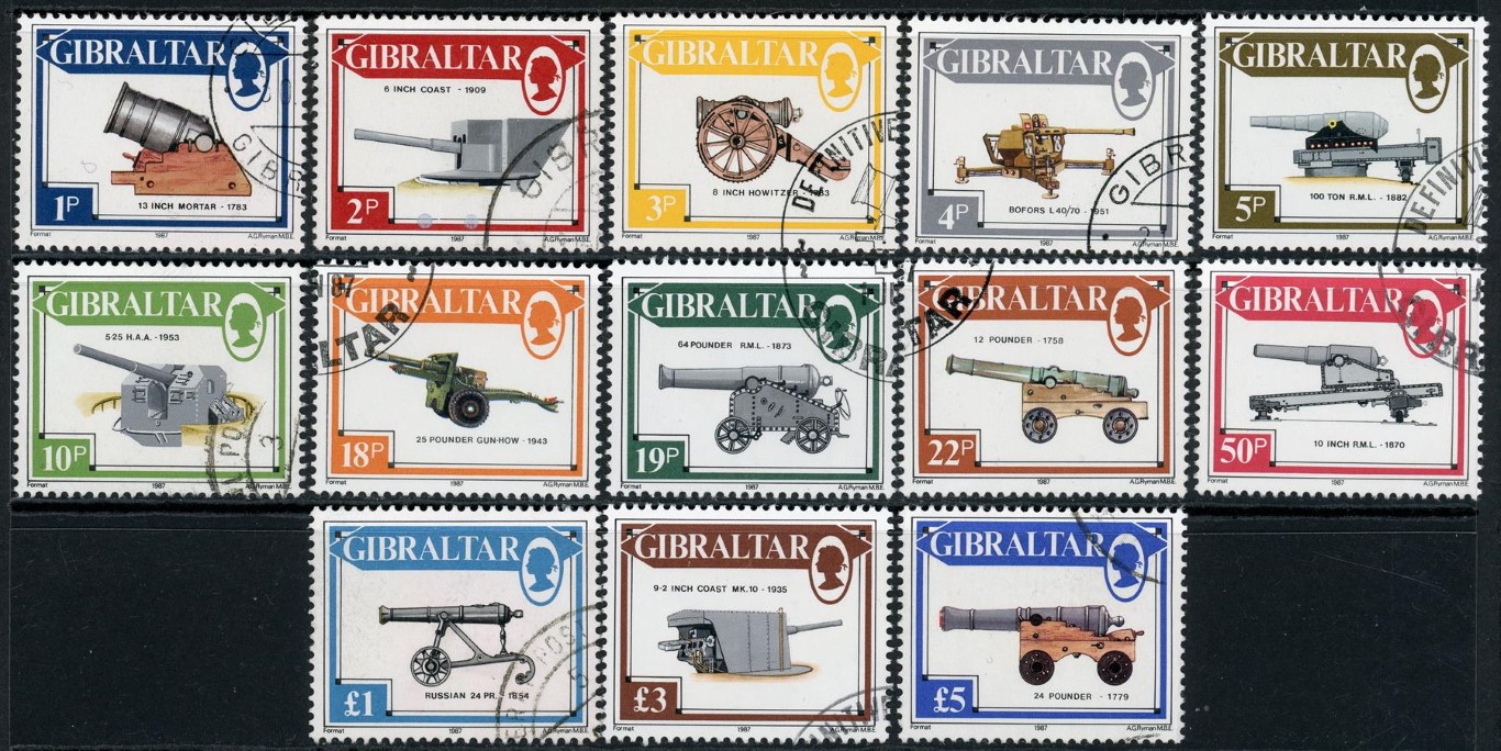 Gibraltar 1987 SG.569-581 F/U