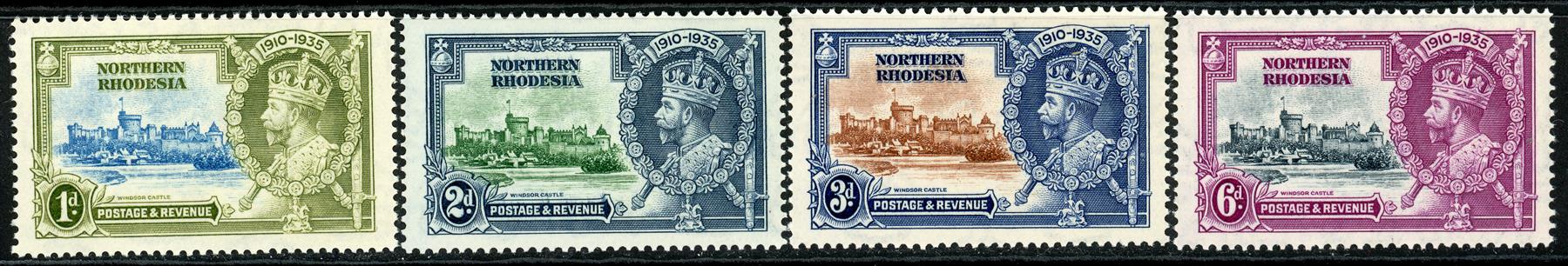 Northern Rhodesia 1935 SG.18-21 U/M