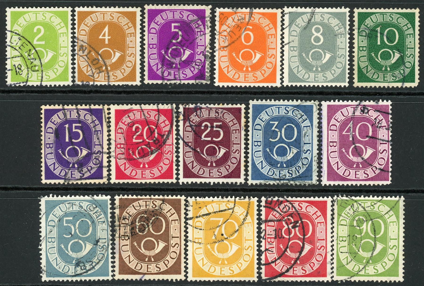 Germany / West 1951-52 SG.1045-1060 F/U