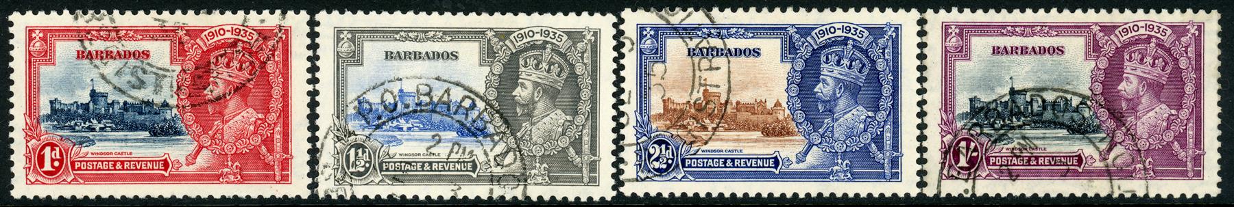 Barbados 1935 SG.241-244 F/U