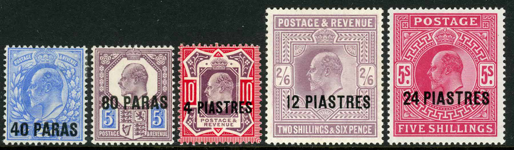 British Levant 1902-05 SG.8-11 M/M