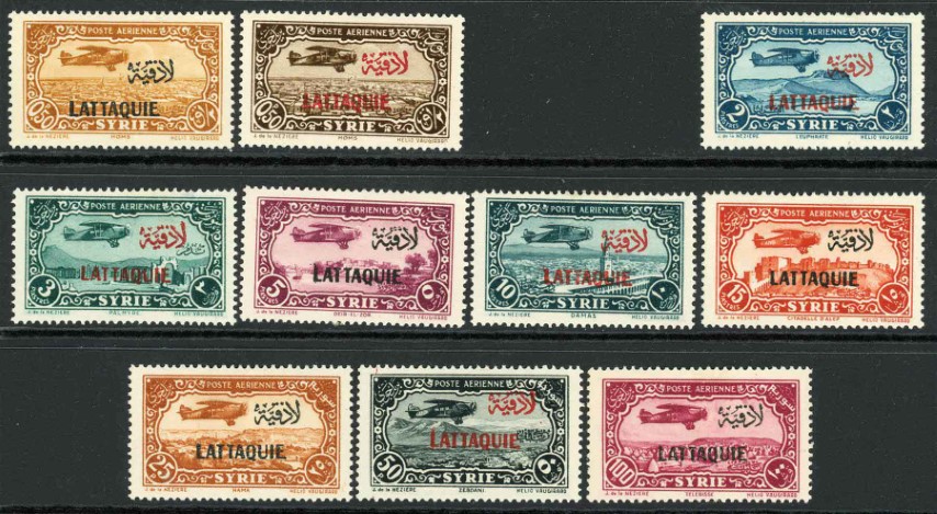 Syria / Latakia 1931-33 SG.86-96 M/M missing SG.88 (1p)