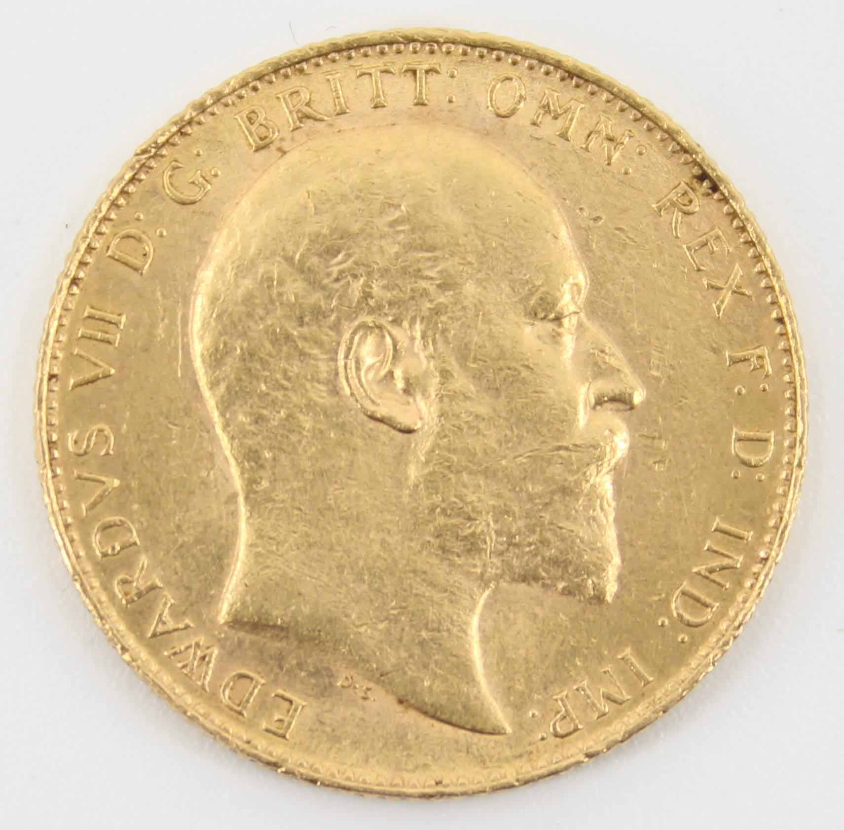 1905 King Edward VII Sovereign London Mint