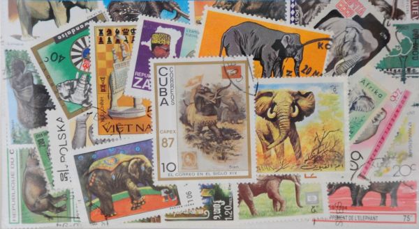 Elephants 25 Stamps (M76)