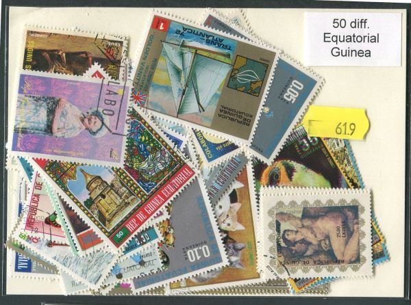 Equatorial Guinea 50 Stamps (619)