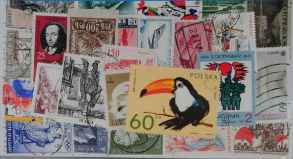 Europe 25 Stamps (Large format) (L121)