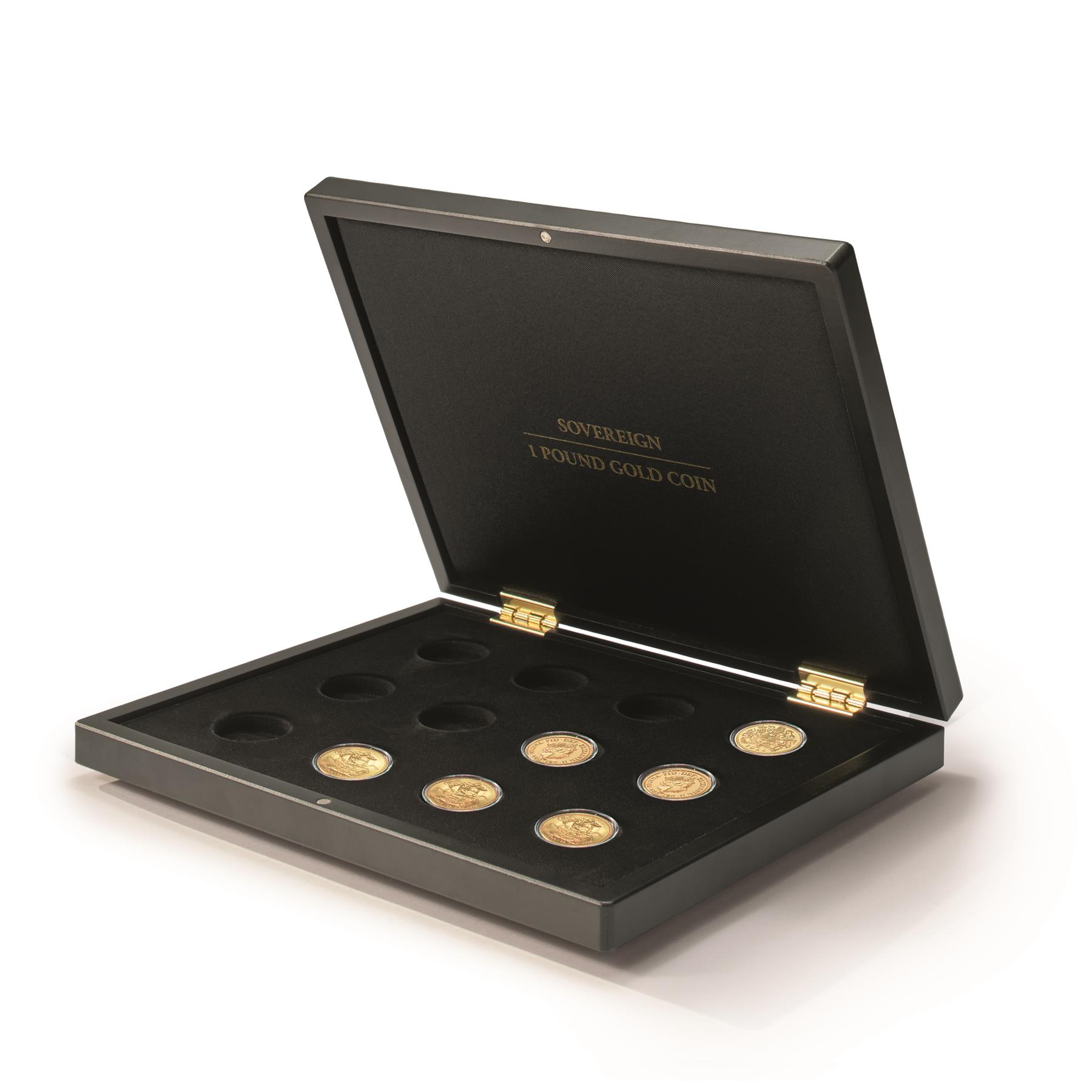 Presentation Case for 12 gold coins  Sovereign  in capsules