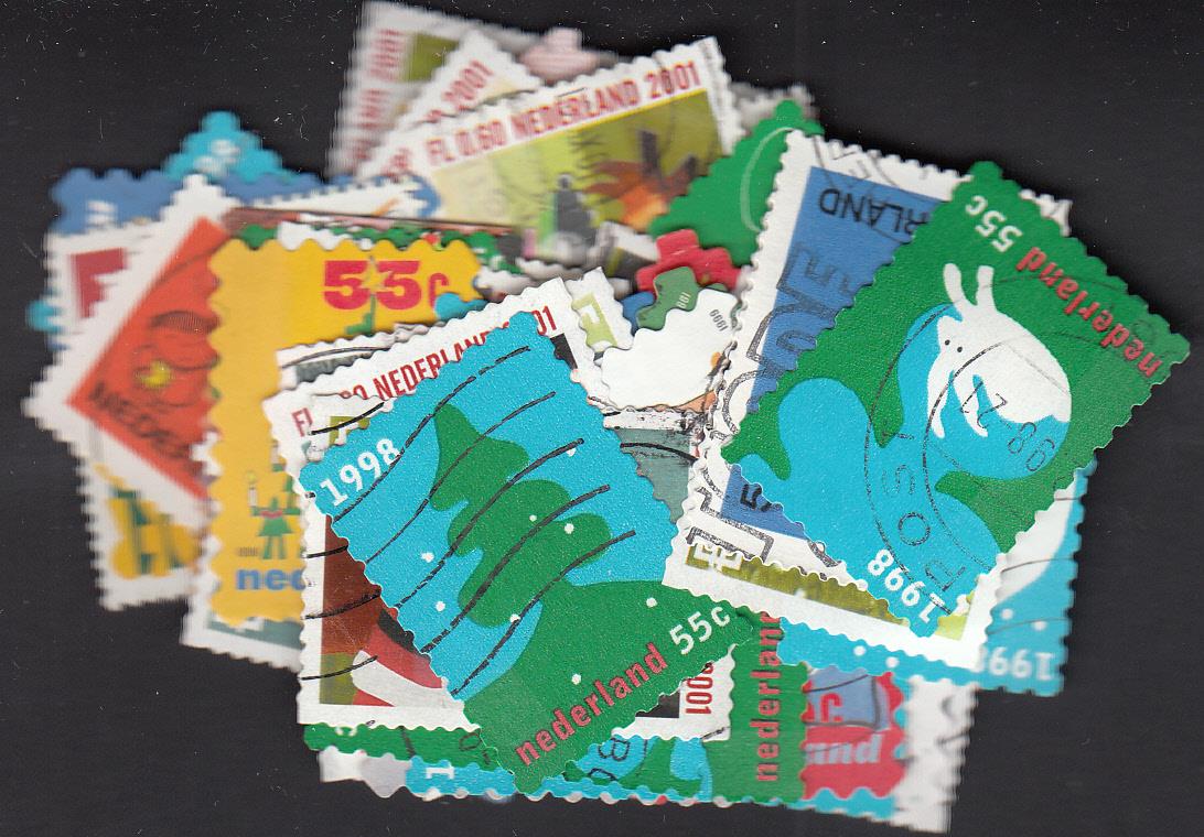 Dutch stamps - Large & small stamps - 50 Stamps