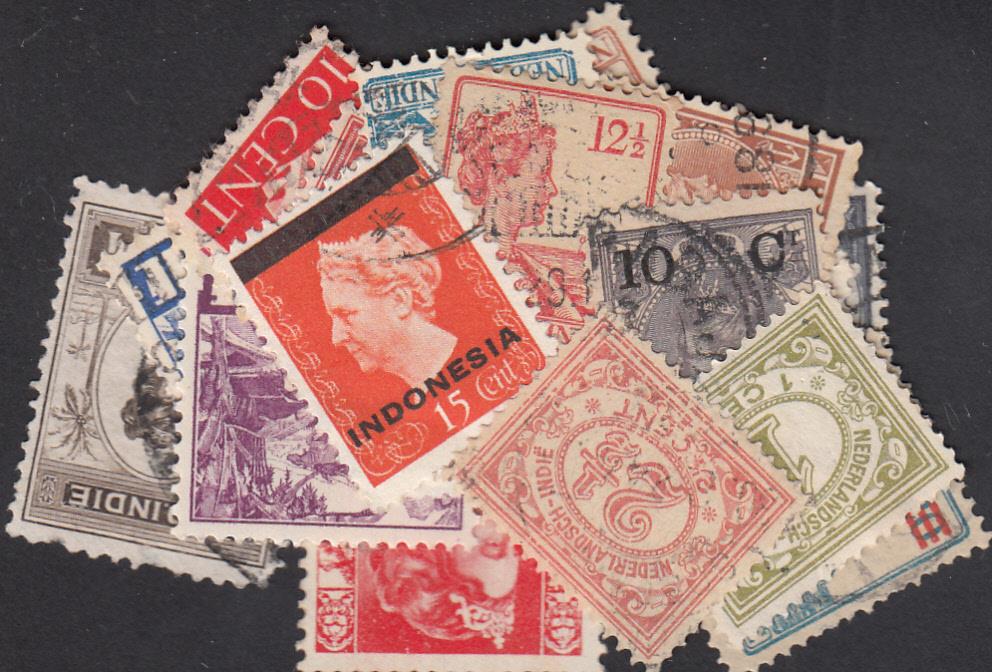 Stamps of the Dutch Indies - 25 Stamps