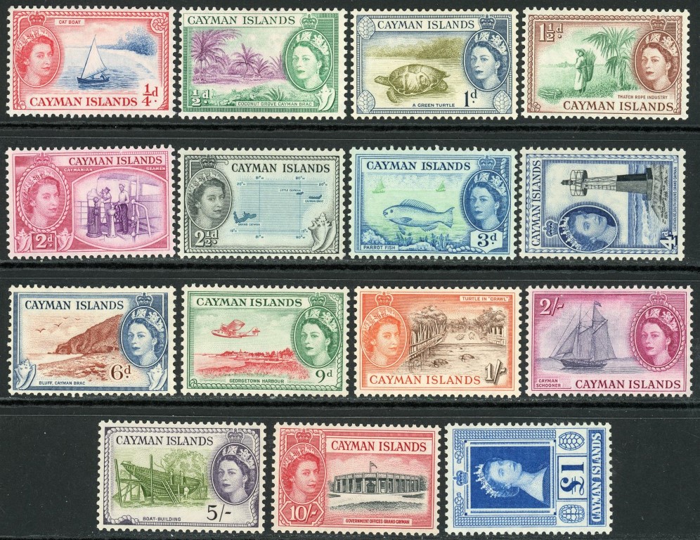 Cayman Islands 1953-62 SG.148-161a M/M