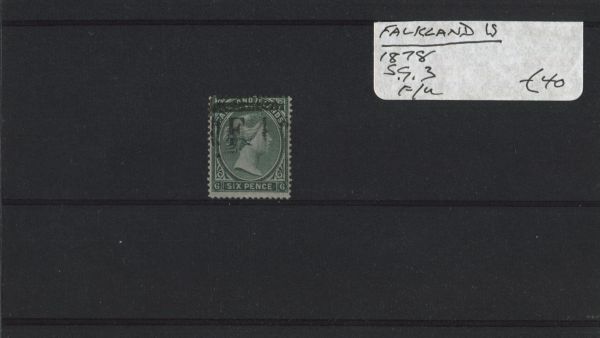 Falkland Islands 1878 SG.3 F/U