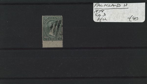 Falkland Islands 1878 SG.3 F/U (Lot 2)