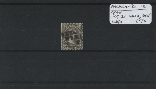 Falkland Islands 1894 SG.31 WMK REV Used