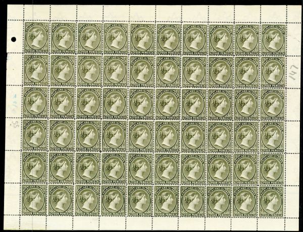 Falkland Islands 1895 SG.32 pane of 60 mint