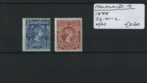 Falkland Islands 1898 SG.41-2 M/M