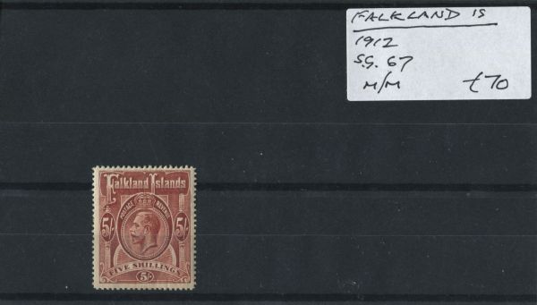 Falkland Islands 1912 SG.67 M/M