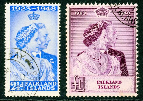 Falkland Islands 1948 SG.166-167 f/U