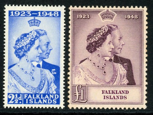 Falkland Islands 1948 SG.166-167 M/M