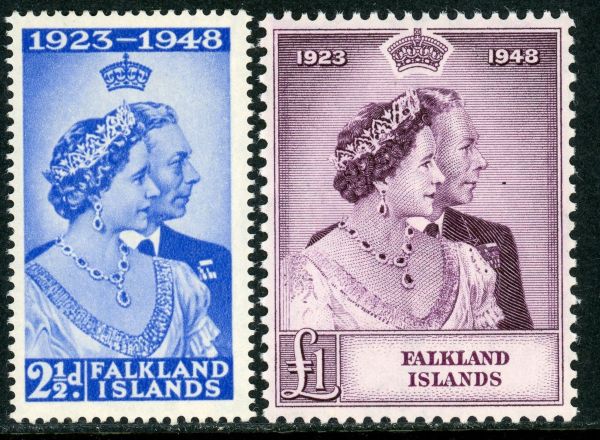 Falkland Islands 1948 SG.166-167 U/M