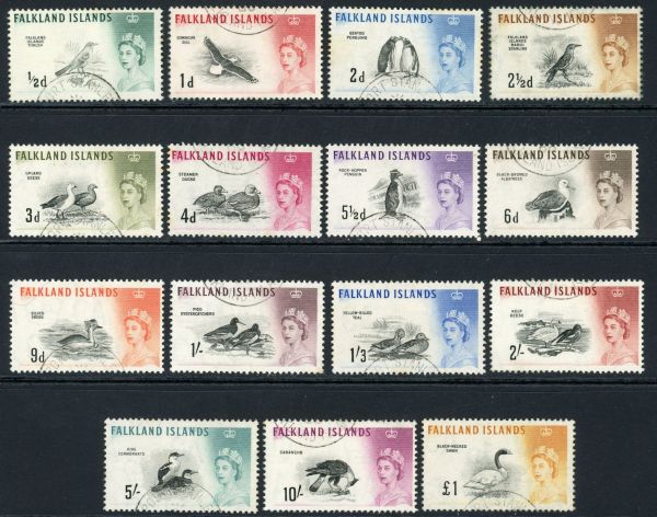 Falkland Islands 1960-66 SG.193-207 F/U