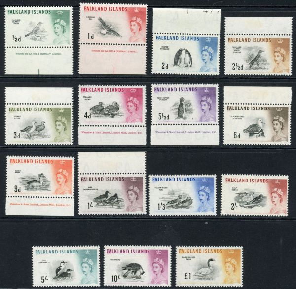 Falkland Islands 1960-66 SG.193-207 L/M/M