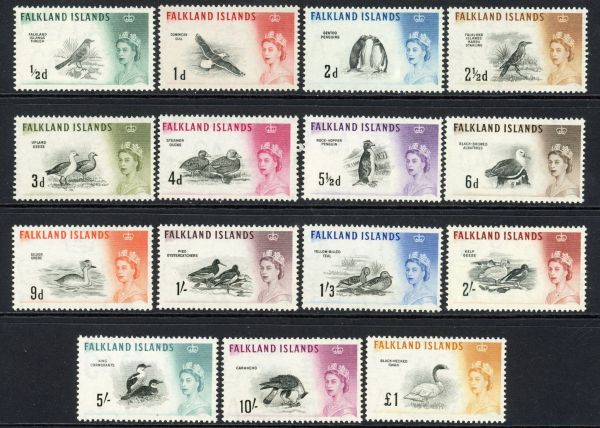 Falkland Islands 1960-66 SG.193-207 U/M (1)