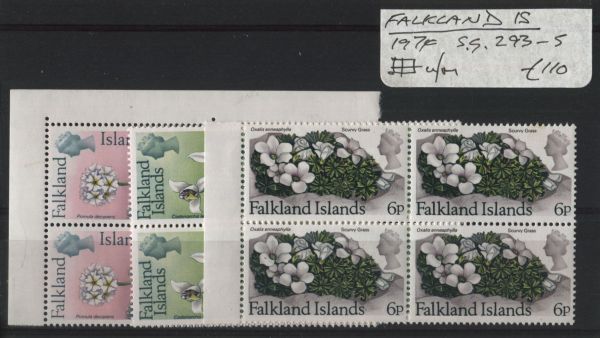 Falkland Islands 1974 SG.293-5 Blocks U/M