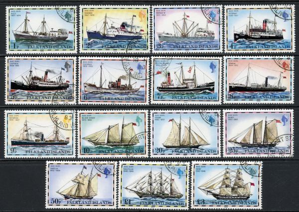 Falkland Islands 1978-82 SG.331B-345B F/U (1)