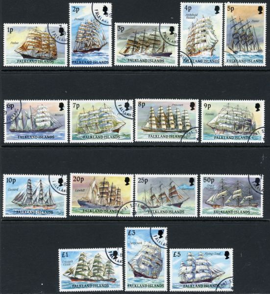 Falkland Islands 1989-90 SG.567-582 F/U