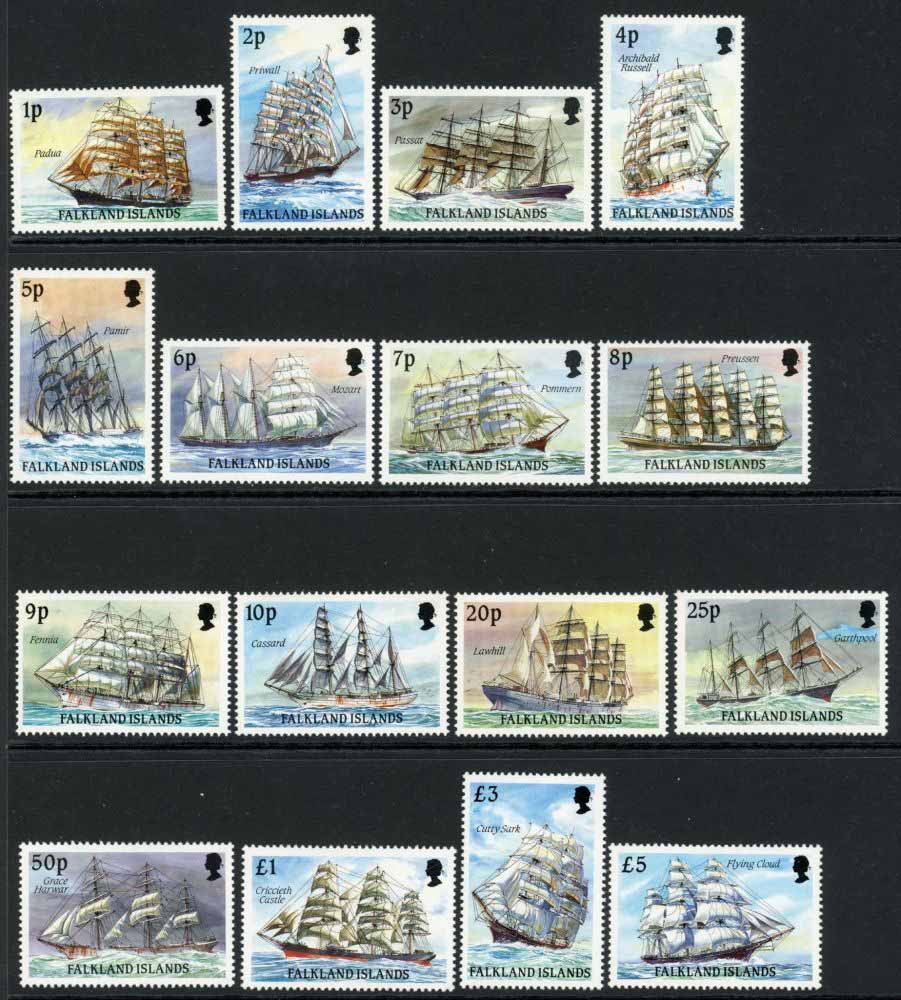 Falkland Islands 1989-90 SG.567-582 U/M (10)