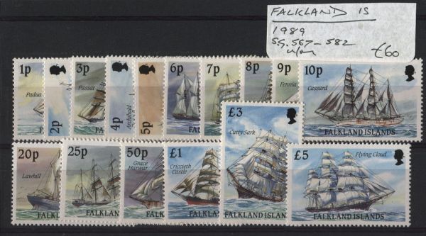 Falkland Islands 1989 SG.567-582 U/M