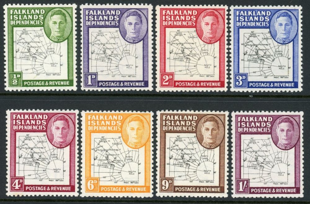 Falkland Islands Dependancies 1948 SG.G9-G16 U/M