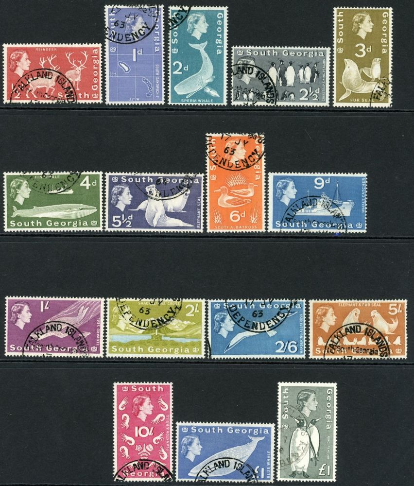 Falkland Islands Dependancies / South Georgia 1963-69 SG.1-16 F/U