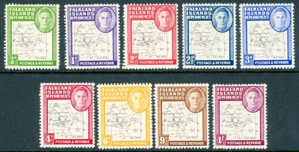 Falkland Islands Dependencies 1946-49 SG.G6-G16 M/M